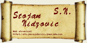 Stojan Nidžović vizit kartica